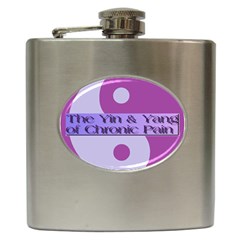 Yin & Yang Of Chronic Pain Hip Flask by FunWithFibro