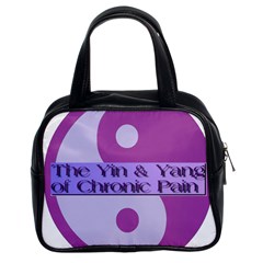 Yin & Yang Of Chronic Pain Classic Handbag (two Sides) by FunWithFibro