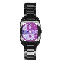 Yin & Yang Of Chronic Pain Stainless Steel Barrel Watch by FunWithFibro