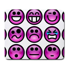 Chronic Pain Emoticons Large Mouse Pad (rectangle)