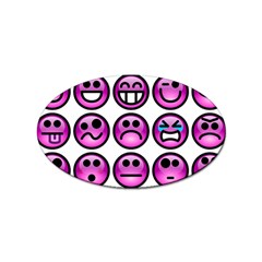 Chronic Pain Emoticons Sticker (oval) by FunWithFibro