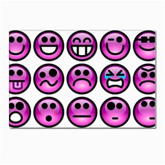 Chronic Pain Emoticons Postcard 4 x 6  (10 Pack) by FunWithFibro