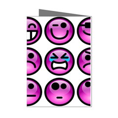 Chronic Pain Emoticons Mini Greeting Card (8 Pack) by FunWithFibro