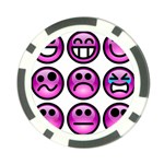 Chronic Pain Emoticons Poker Chip Front