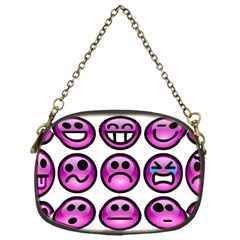 Chronic Pain Emoticons Chain Purse (one Side)