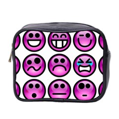 Chronic Pain Emoticons Mini Travel Toiletry Bag (two Sides) by FunWithFibro