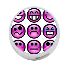 Chronic Pain Emoticons 4-port Usb Hub (one Side)