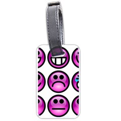 Chronic Pain Emoticons Luggage Tag (one Side)