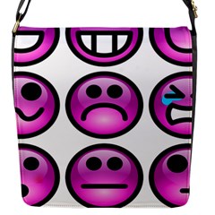 Chronic Pain Emoticons Flap Closure Messenger Bag (small)