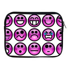 Chronic Pain Emoticons Apple Ipad Zippered Sleeve by FunWithFibro