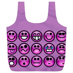 Chronic Pain Emoticons Reusable Bag (xl)