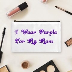 I Wear Purple For My Mom Cosmetic Bag (medium)