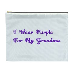 I Wear Purple For My Grandma Cosmetic Bag (xl) by FunWithFibro