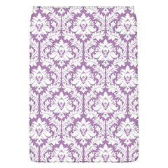 White On Lilac Damask Removable Flap Cover (large)