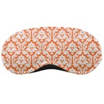 Nectarine Orange Damask Pattern Sleeping Mask Front