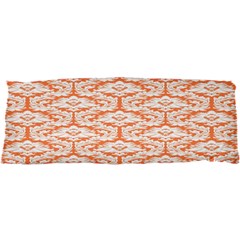 White On Orange Damask Samsung Galaxy Sl I9003 Hardshell Case by Zandiepants