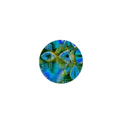 Mystical Spring, Abstract Crystal Renewal 1  Mini Button Magnet by DianeClancy