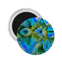 Mystical Spring, Abstract Crystal Renewal 2 25  Button Magnet by DianeClancy