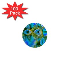 Mystical Spring, Abstract Crystal Renewal 1  Mini Button Magnet (100 Pack) by DianeClancy