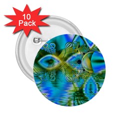 Mystical Spring, Abstract Crystal Renewal 2 25  Button (10 Pack) by DianeClancy