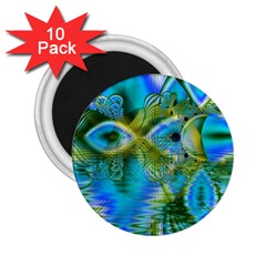 Mystical Spring, Abstract Crystal Renewal 2 25  Button Magnet (10 Pack) by DianeClancy