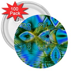 Mystical Spring, Abstract Crystal Renewal 3  Button (100 Pack) by DianeClancy