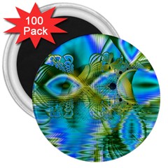 Mystical Spring, Abstract Crystal Renewal 3  Button Magnet (100 Pack) by DianeClancy