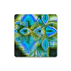 Mystical Spring, Abstract Crystal Renewal Magnet (square) by DianeClancy