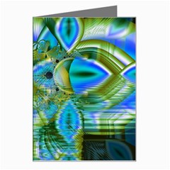 Mystical Spring, Abstract Crystal Renewal Greeting Card by DianeClancy