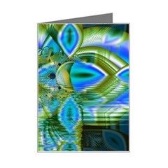 Mystical Spring, Abstract Crystal Renewal Mini Greeting Card by DianeClancy