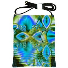 Mystical Spring, Abstract Crystal Renewal Shoulder Sling Bag by DianeClancy