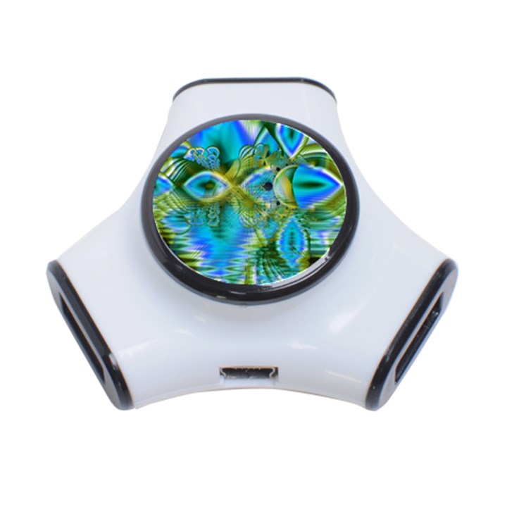 Mystical Spring, Abstract Crystal Renewal 3 Port USB Hub