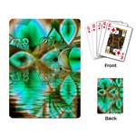 Spring Leaves, Abstract Crystal Flower Garden Playing Cards Single Design Back