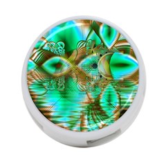 Spring Leaves, Abstract Crystal Flower Garden 4-port Usb Hub (two Sides) by DianeClancy