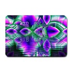 Evening Crystal Primrose, Abstract Night Flowers Small Door Mat 24 x16  Door Mat