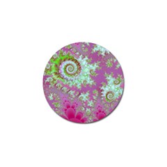 Raspberry Lime Surprise, Abstract Sea Garden  Golf Ball Marker 10 Pack by DianeClancy