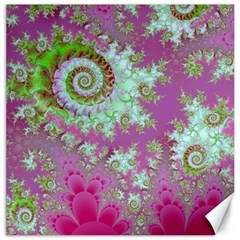 Raspberry Lime Surprise, Abstract Sea Garden  Canvas 16  X 16  (unframed) by DianeClancy