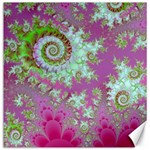 Raspberry Lime Surprise, Abstract Sea Garden  Canvas 16  x 16  (Unframed) 15.2 x15.41  Canvas - 1