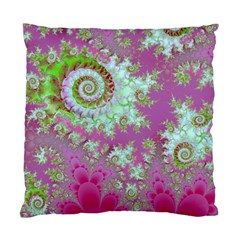 Raspberry Lime Surprise, Abstract Sea Garden  Cushion Case (single Sided)  by DianeClancy