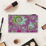 Raspberry Lime Surprise, Abstract Sea Garden  Cosmetic Bag (Small) Back