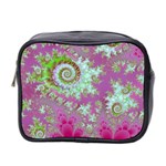 Raspberry Lime Surprise, Abstract Sea Garden  Mini Travel Toiletry Bag (Two Sides) Front