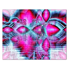 Ruby Red Crystal Palace, Abstract Jewels Jigsaw Puzzle (rectangle) by DianeClancy