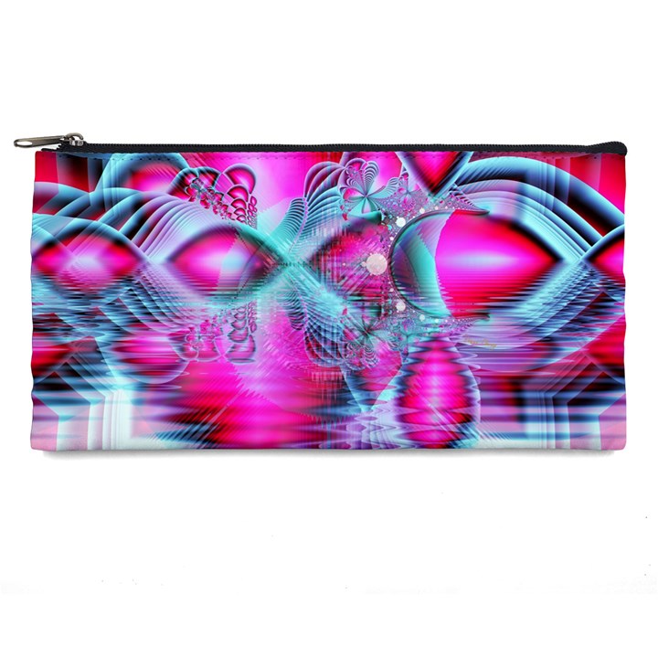 Ruby Red Crystal Palace, Abstract Jewels Pencil Case