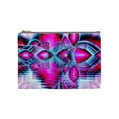 Ruby Red Crystal Palace, Abstract Jewels Cosmetic Bag (medium) by DianeClancy