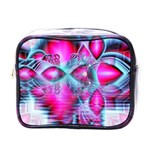 Ruby Red Crystal Palace, Abstract Jewels Mini Travel Toiletry Bag (One Side) Front