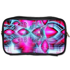 Ruby Red Crystal Palace, Abstract Jewels Travel Toiletry Bag (one Side) by DianeClancy