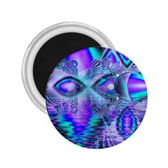 Peacock Crystal Palace Of Dreams, Abstract 2 25  Button Magnet by DianeClancy