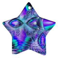 Peacock Crystal Palace Of Dreams, Abstract Star Ornament by DianeClancy