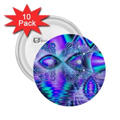 Peacock Crystal Palace Of Dreams, Abstract 2 25  Button (10 Pack) by DianeClancy