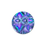 Peacock Crystal Palace Of Dreams, Abstract Golf Ball Marker 4 Pack Front